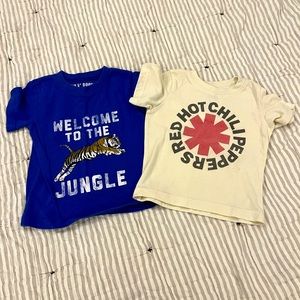 Band tees - Welcome to the Jungle & Red Hot Chili Peppers